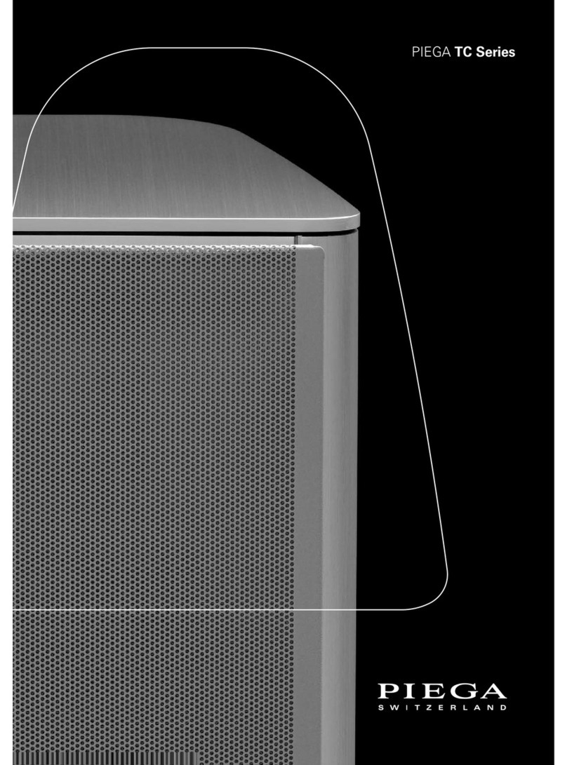 Piega TC 70 X User manual