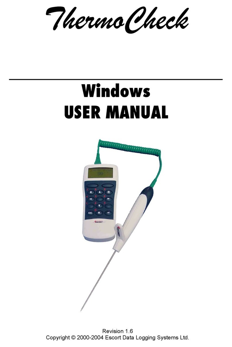 Escort Thermo Check for Windows 1.6 user manual