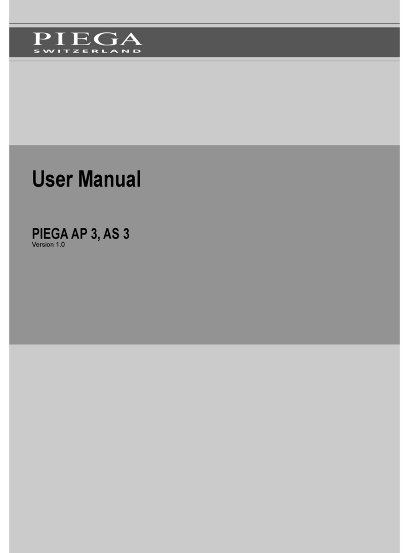 Piega AP 3 user manual