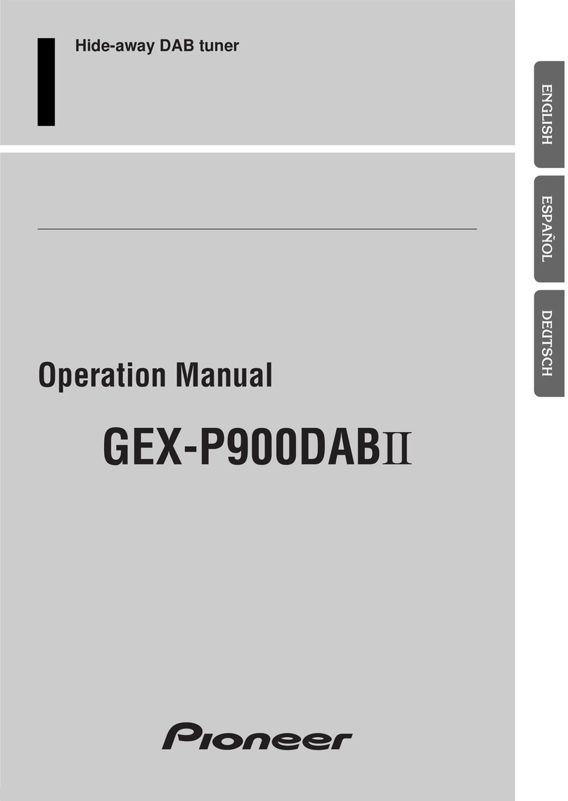Pioneer GEX-P900DAB User manual