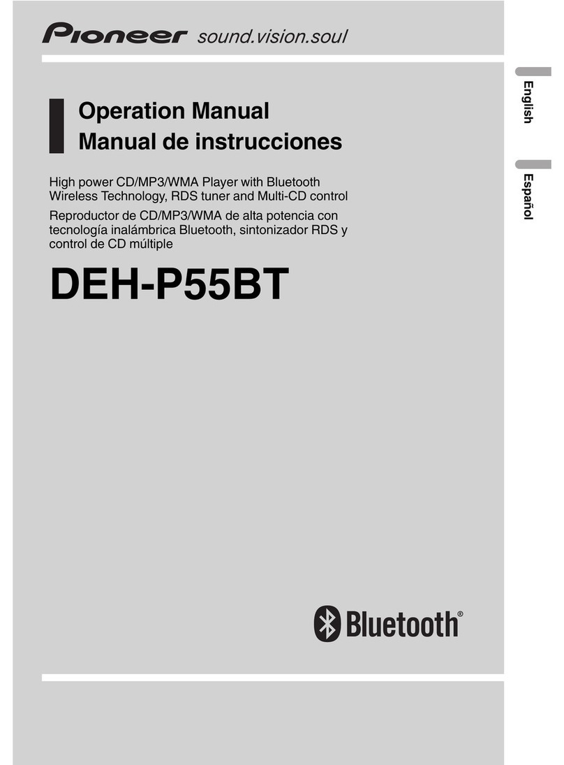 Pioneer DEH-P55BT Operation manual