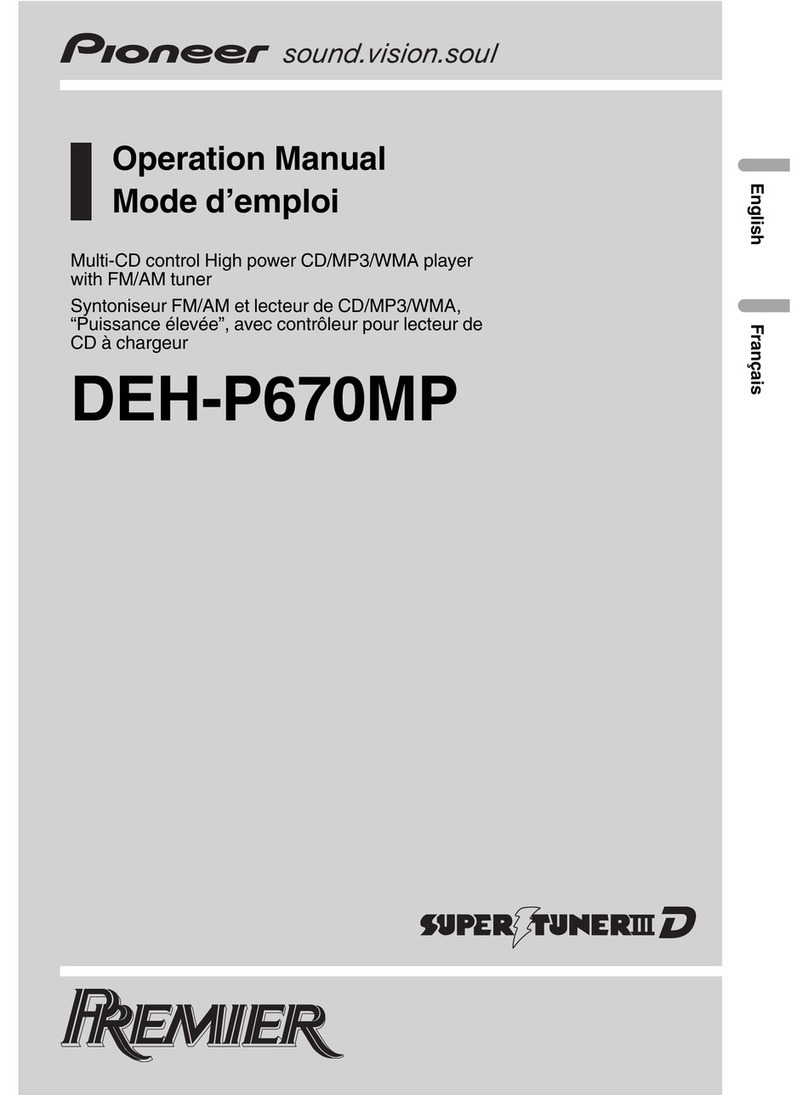 Pioneer Premier DEH-P670MP User manual