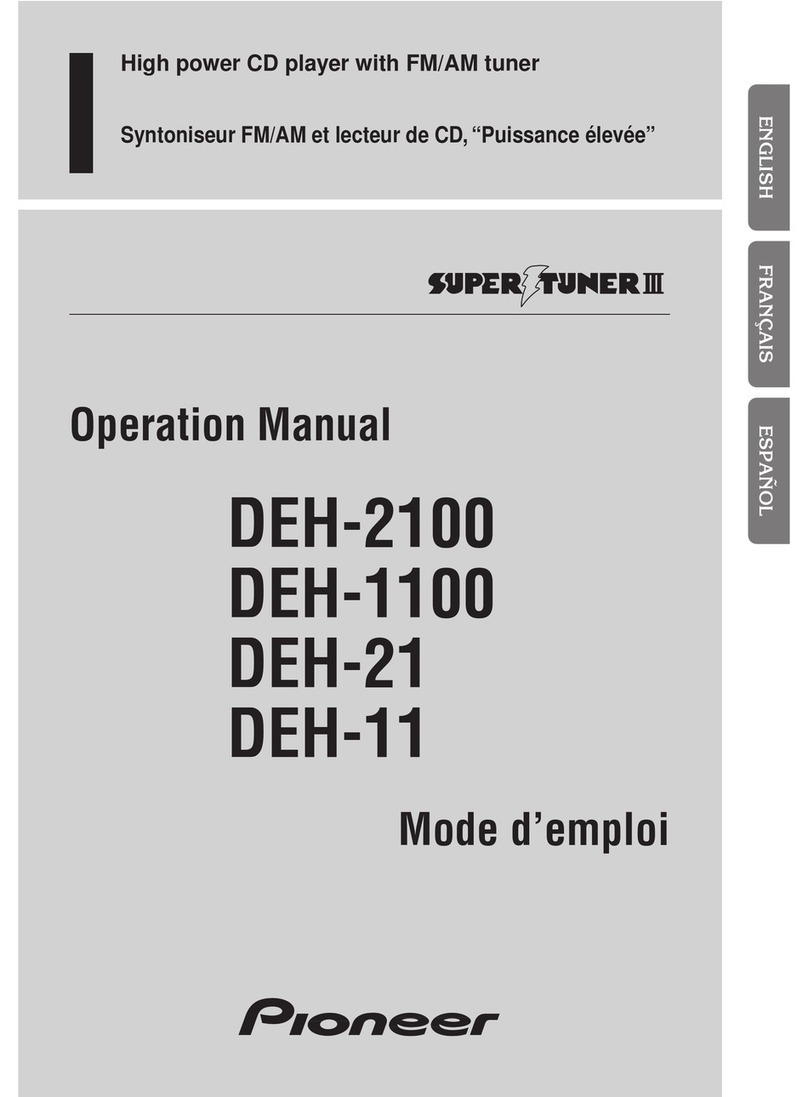 Pioneer DEH-1100 User manual