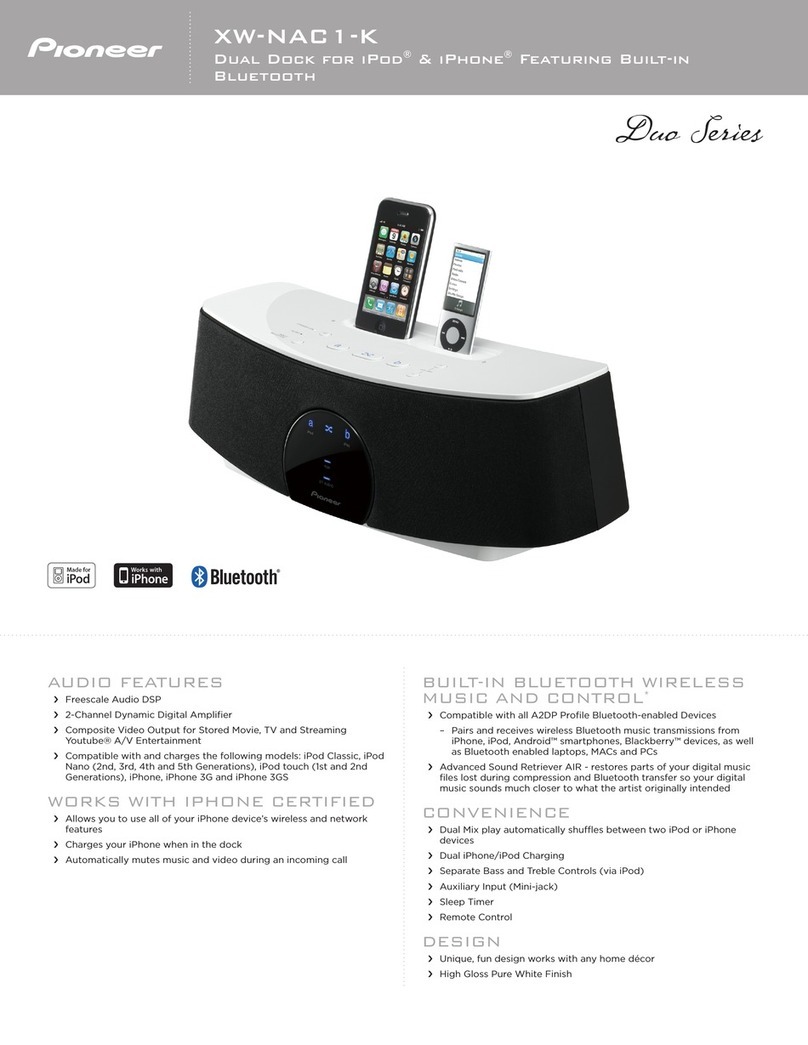 Pioneer XW-NAC1-K Specification sheet