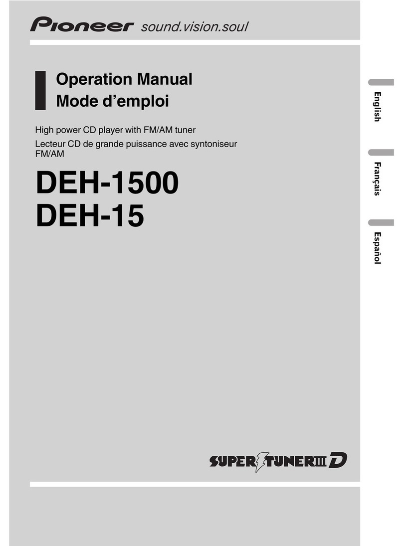 Pioneer DEH-15 Operation manual