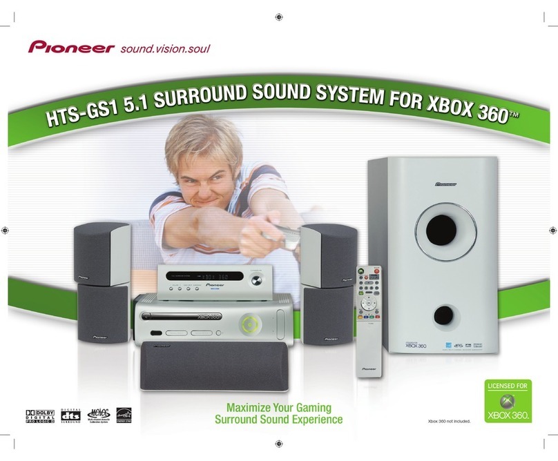 Pioneer HTS-GS1 - Surround Sound System Specifications
