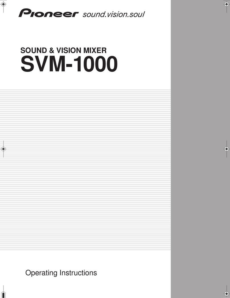 Pioneer SVM 1000 - Audio/Video Mixer User manual