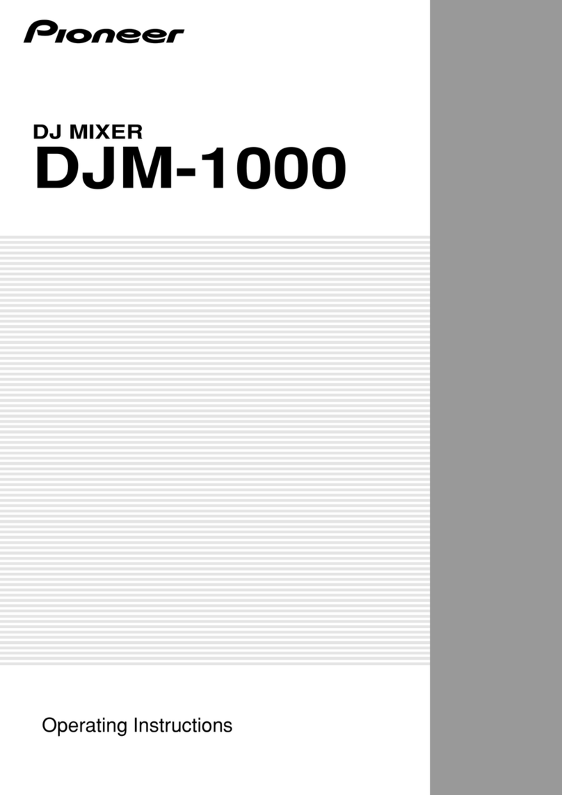 Pioneer DJM-1000 operating instructions