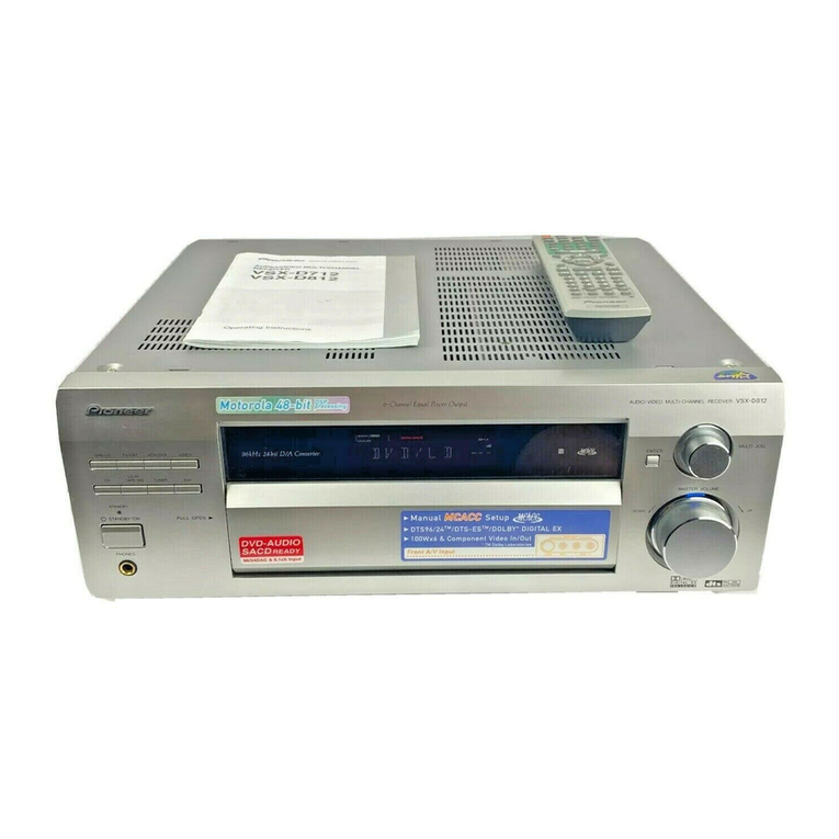 Pioneer VSX-D712 operating instructions