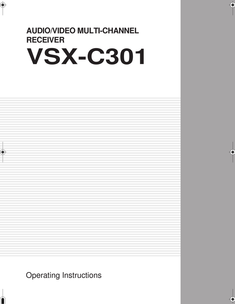 Pioneer VSX-C301 operating instructions
