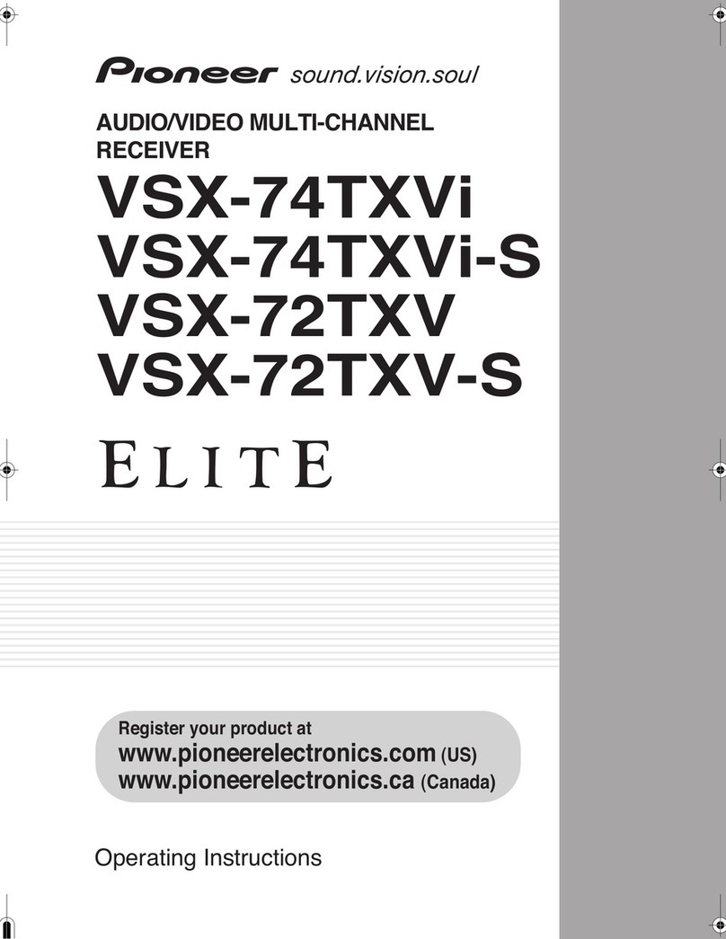 Pioneer VSX-72TXV-S User manual