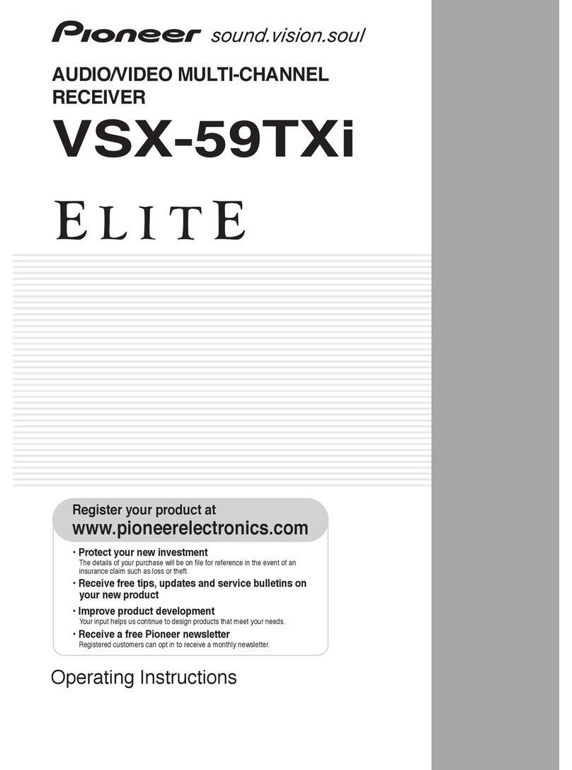 Pioneer VSX-59TXi Elite User manual