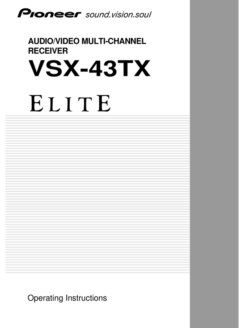 Pioneer Elite VSX-43TX operating instructions