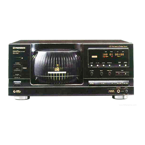 Pioneer PD-F957 operating instructions