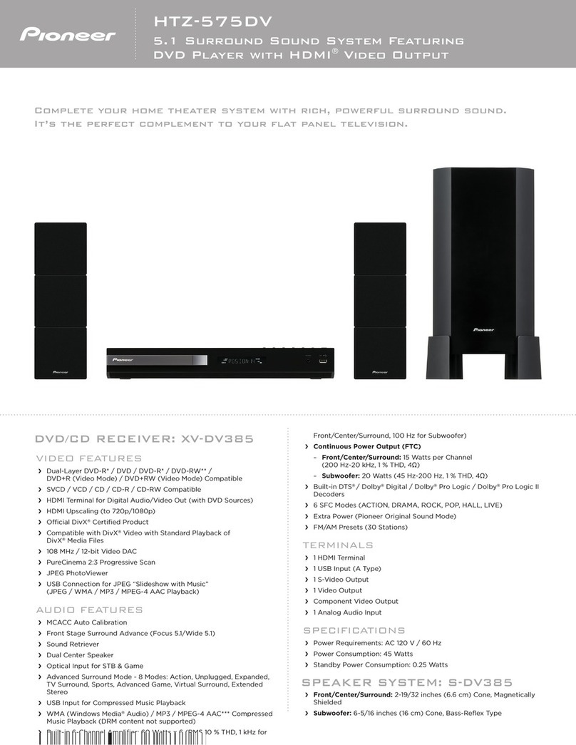 Pioneer HTZ-575DV User manual