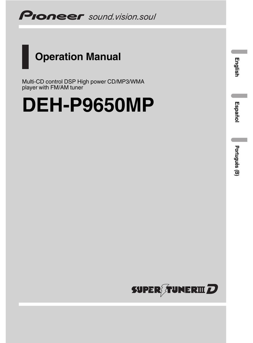 Pioneer DEH-P9650MP Operation manual