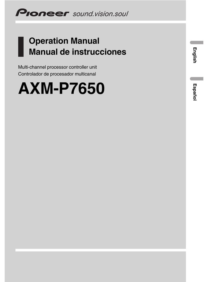 Pioneer AXM-P7650 User manual