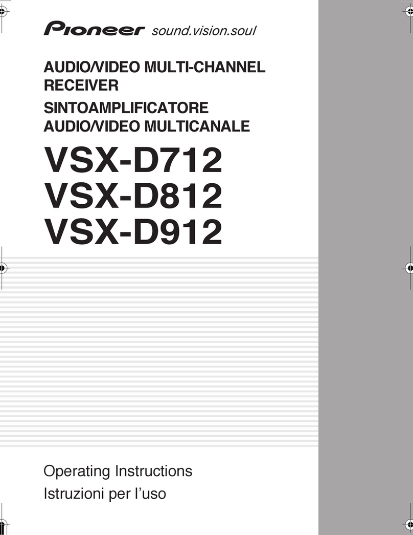 Pioneer VSX-D812 User manual