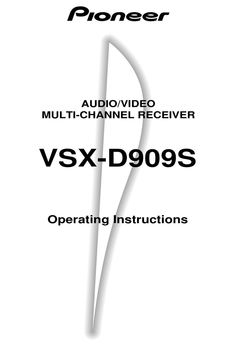 Pioneer VSX-D909S User manual