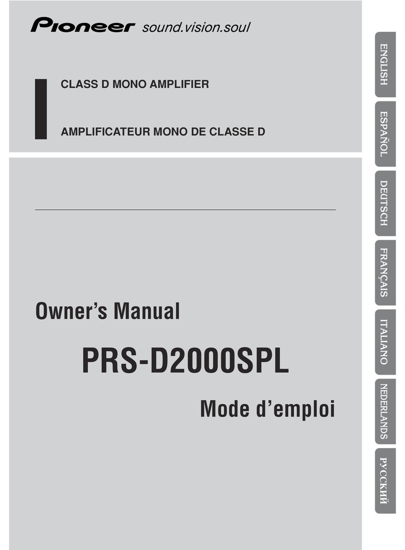 Pioneer D2000SPL User manual