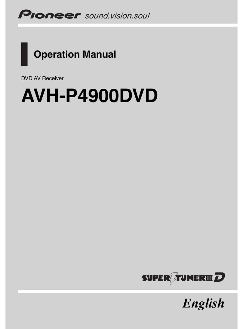 Pioneer AVH-P4900D User manual