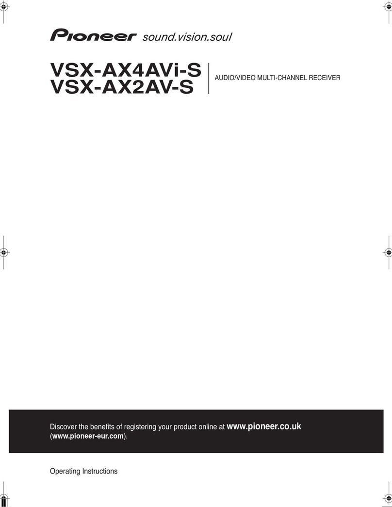 Pioneer 7.1 VSX-AX2AV-S User manual