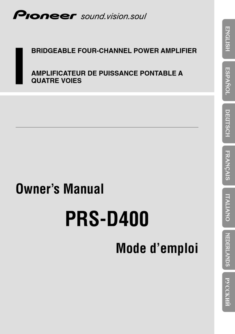 Pioneer PRS-D400 User manual