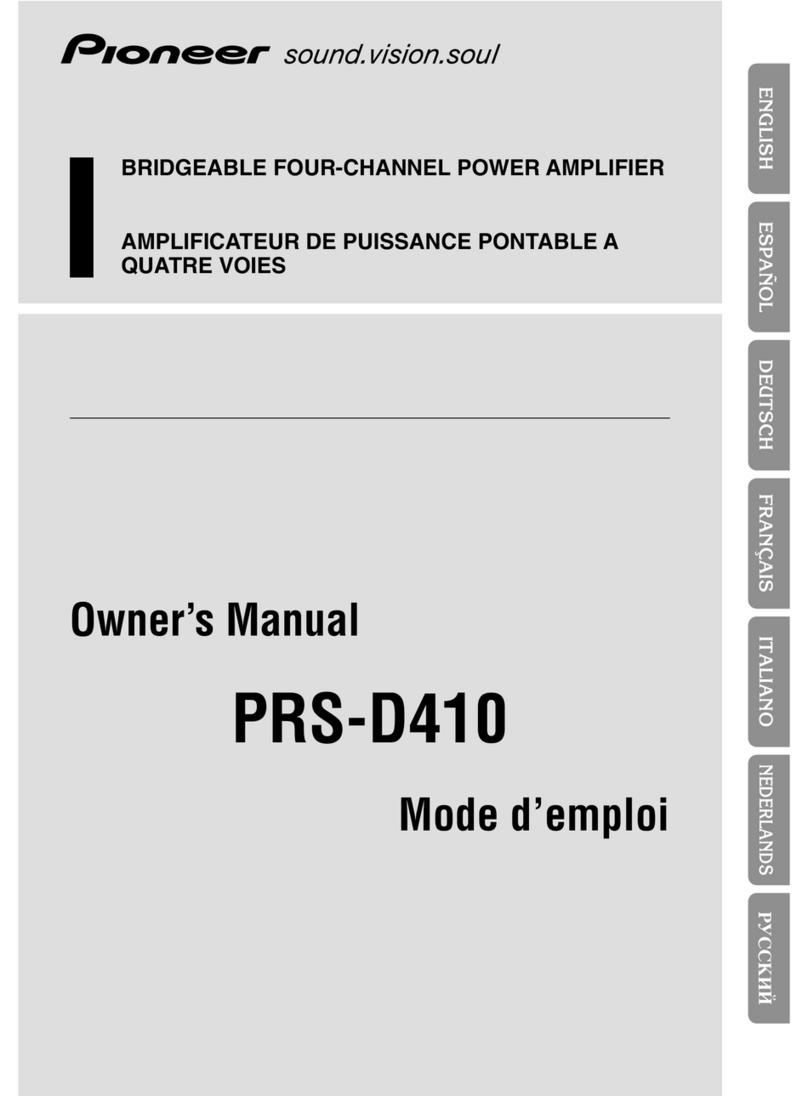 Pioneer PRS-D410 User manual