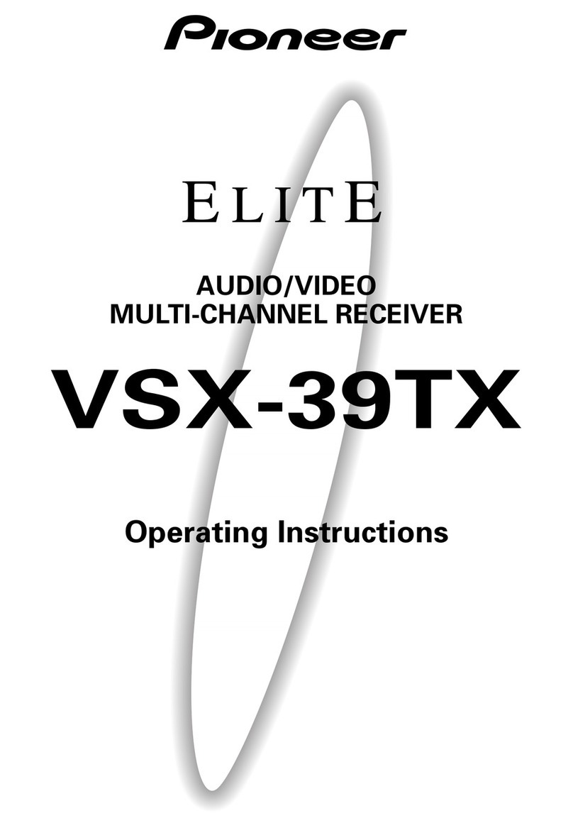 Pioneer Elite VSX-39TX operating instructions