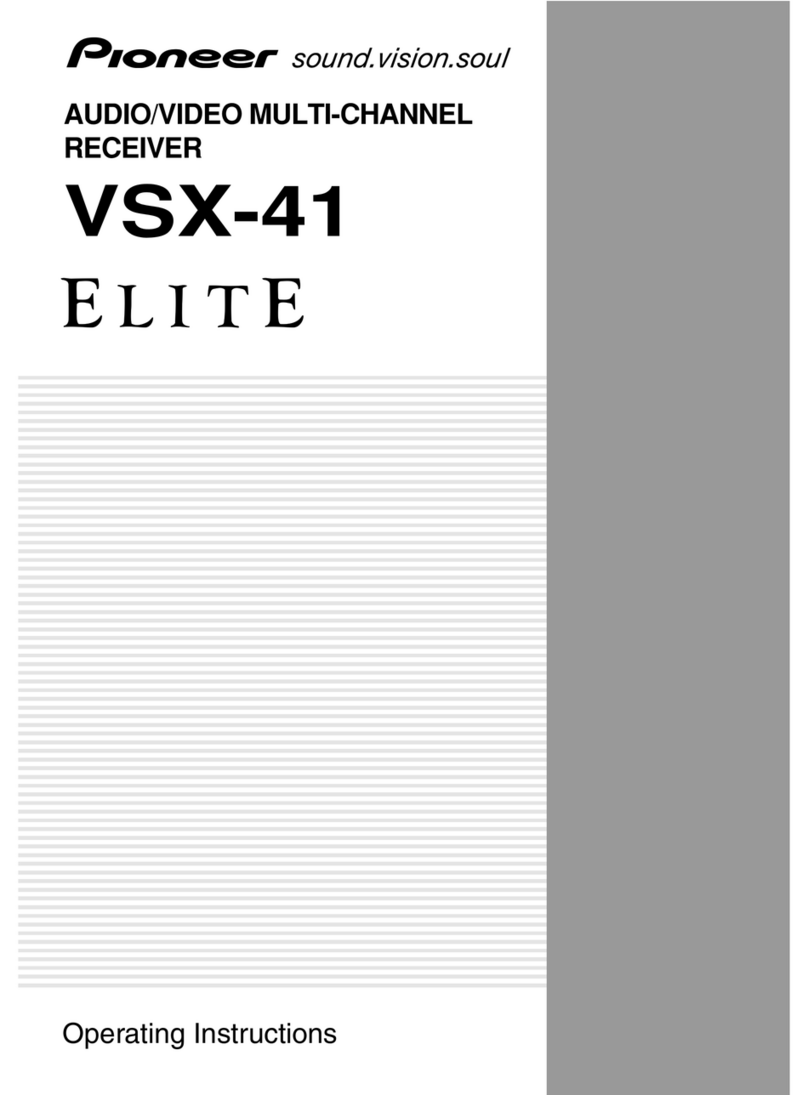 Pioneer Elite VSX-41 operating instructions