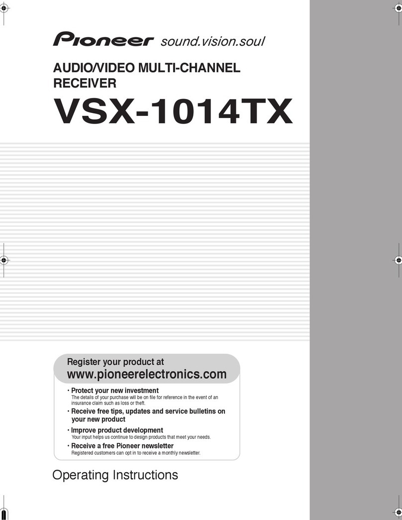Pioneer VSX-1014TX operating instructions