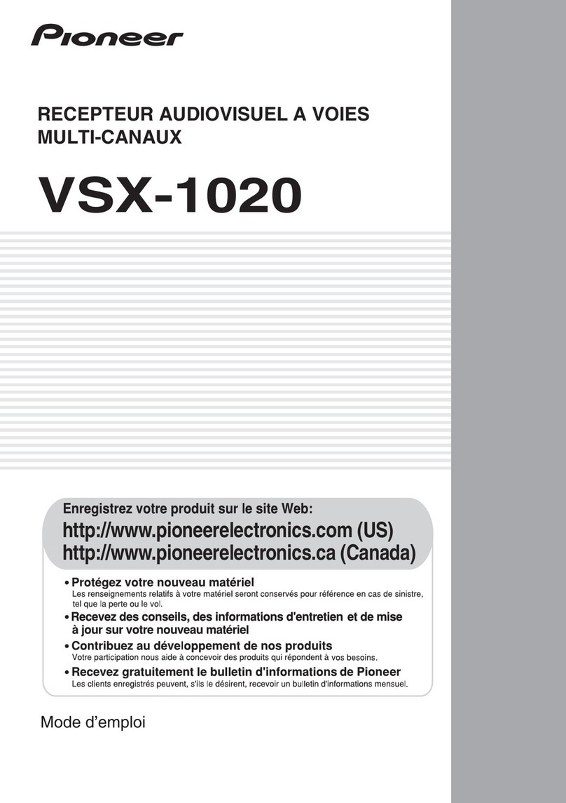 Pioneer NO FOUND VSX-1020 Mode d'emploi