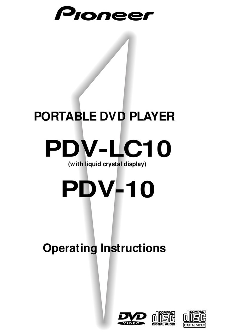 Pioneer PDV-10 operating instructions