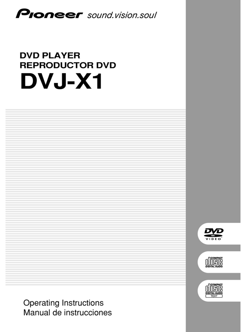 Pioneer DVJ-X1 - Professional DVD Turntable User manual