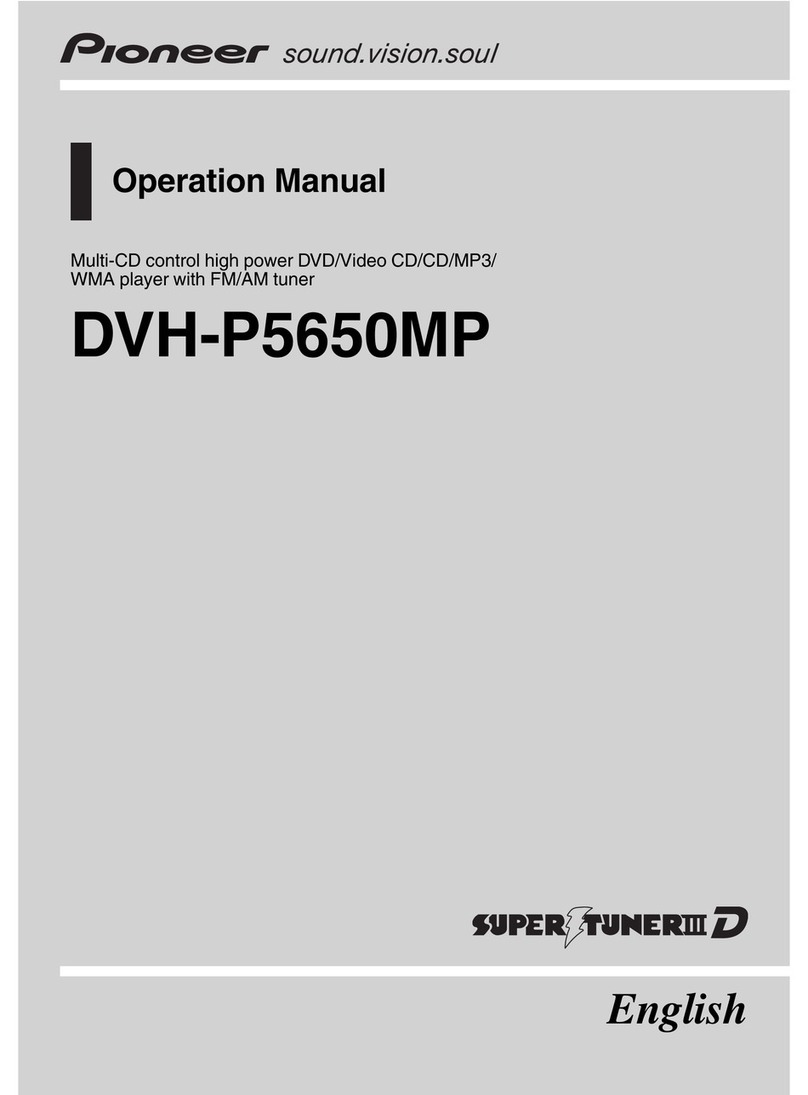 Pioneer DVH-P5650MP Operation manual