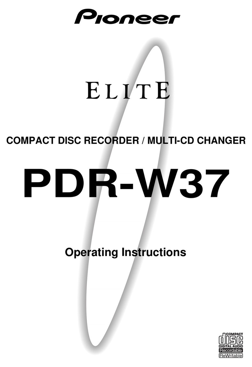 Pioneer PDR-W37 Elite User manual