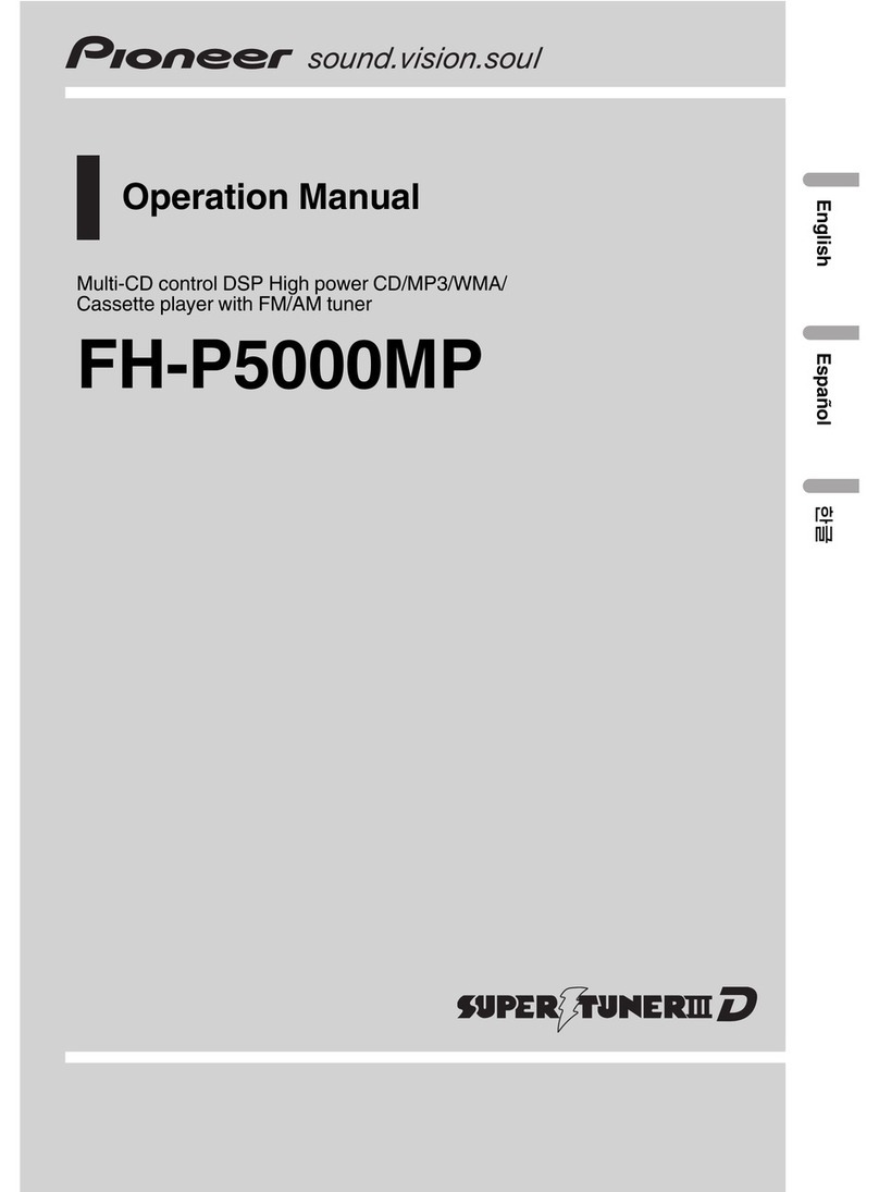 Pioneer FH-P5000MP Operation manual
