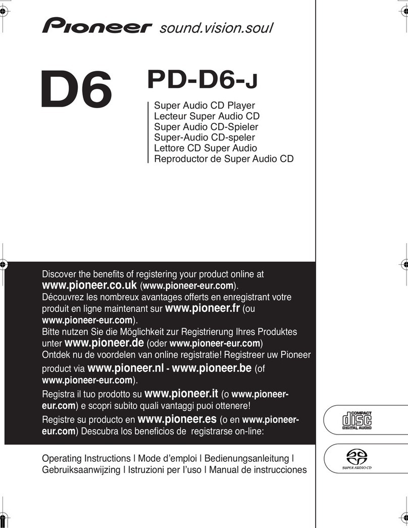 Pioneer Elite PD-D6-J User manual