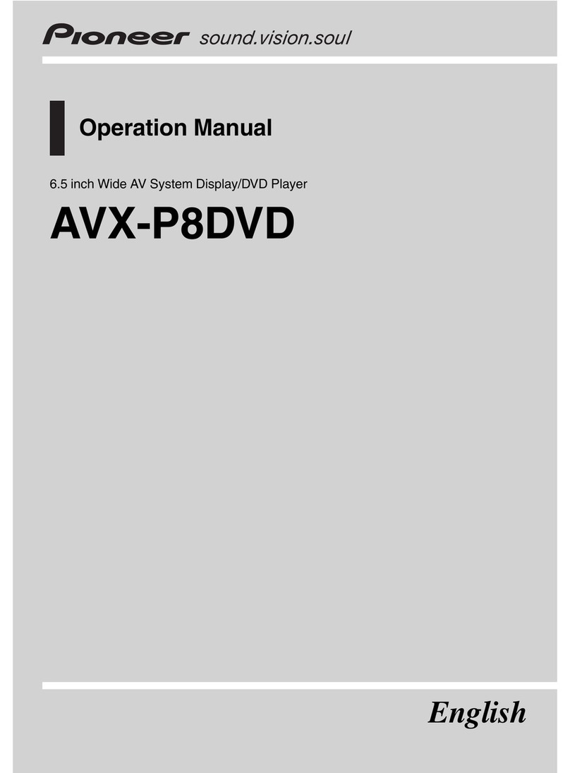 Pioneer AVX-P8DVD User manual