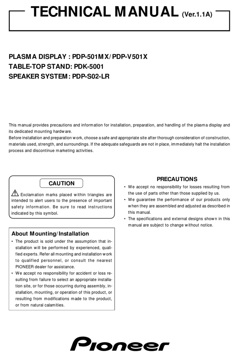 Pioneer PDP-501MX User manual
