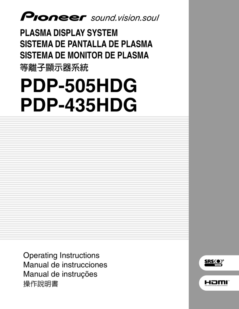 Pioneer PDP-435HDG User manual