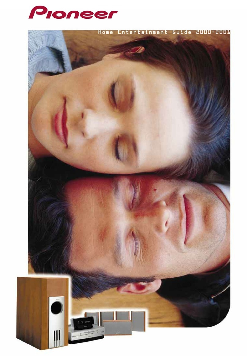 Pioneer Digital Home Cinema System User manual