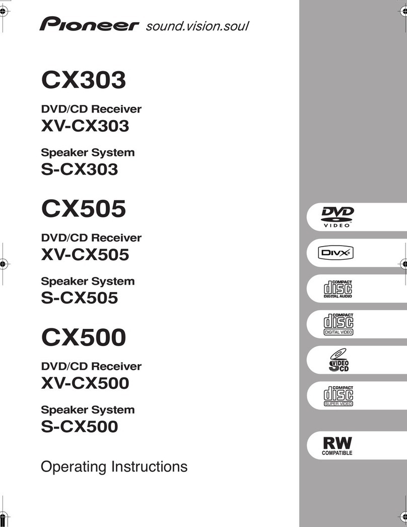 Pioneer CX303 User manual
