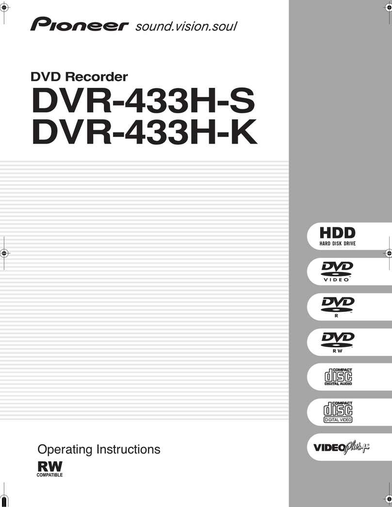 Pioneer DVR-433H-K User manual