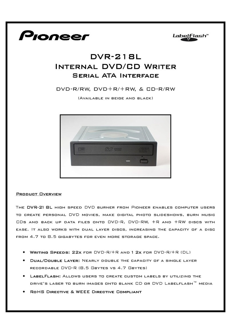 Pioneer DVR-218L User manual Pioneer DVR-218L User manual