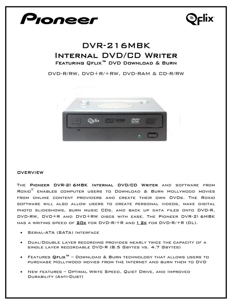 Pioneer DVR-216MBK User manual
