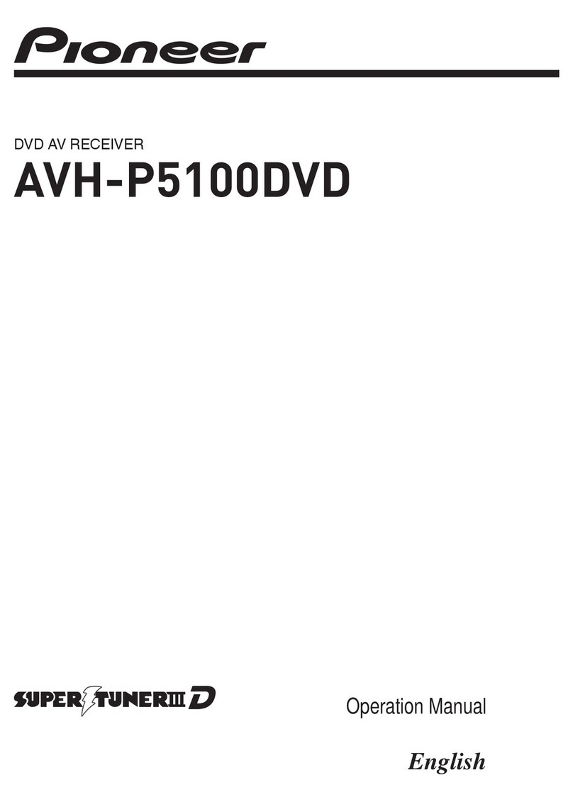 Pioneer SUPERTUNER 3 AVH-P5100DVD Operation manual