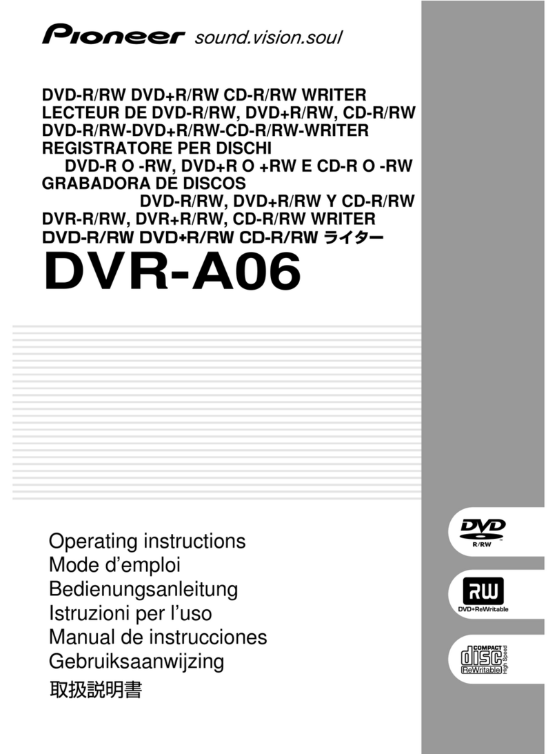 Pioneer DVR-A06 User manual