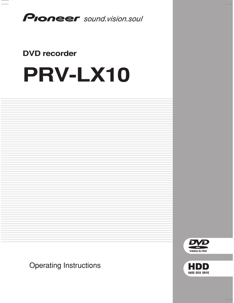 Pioneer PRV-LX10 User manual
