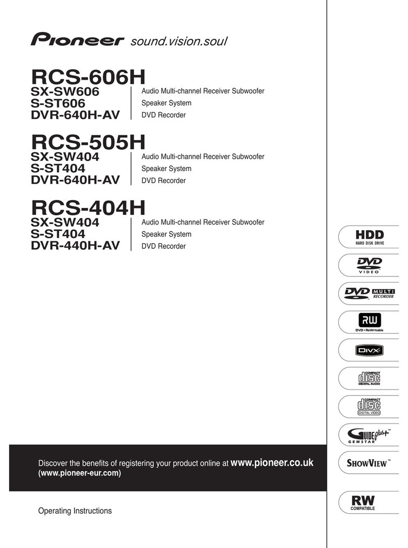 Pioneer RCS-404H User manual